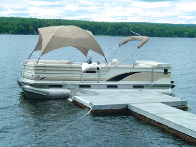 Taylor Made Pontoon Easy-Up Shade 8'L x 102"W x 50"H, Sand #12003OS