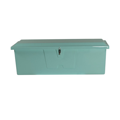 Taylor Made Stow N? Go Standard Fiberglass Dock Box, Medium (24"H X 72"W X 23"D), Seafoam Green #83552SF