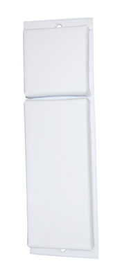 Taylor Made Hull-Saver? Vinyl-Covered Contour Boat Fender, White (30" L x 6" W x 4" D) #324