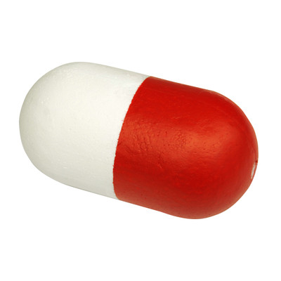 Taylor Made 3" x 5" Foam Rope Float, Red/White #376