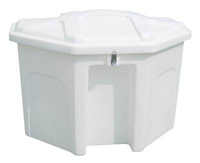 Taylor Made Stow 'N Go Polyethylene Triangle Dock Box With Recess White 32" H x 50" W x 36" D #123661