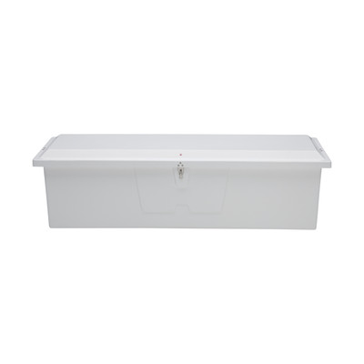 Taylor Made Stow N? Go Standard Fiberglass Dock Box, Large (24"H X 85"W X 22"D), White #83551