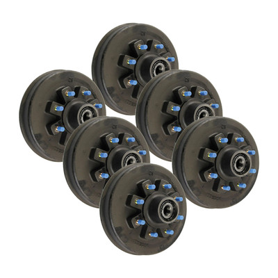 Lippert (6-Pack) 16K Threaded Trailer Idler Hub - , 8 on 275 mm, 17-1/2" Wheel, M22 Studs, Grease - Heavy-Duty Trailer Component