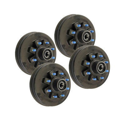 Lippert (4-Pack) 12K Threaded Trailer Idler Hub - , 8 on 6-1/2", 16-17-1/2" Wheel Size, 5/8" Studs - Heavy-Duty Trailer Component LIPKIT4D9A0