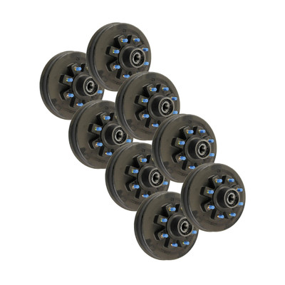 Lippert (8-Pack) 12K Threaded Idler Hub - , 8 on 6-1/2", 16-17-1/2" Wheel, 5/8" Studs, Grease - Heavy-Duty Trailer Component