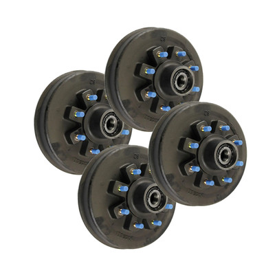 Lippert (4-Pack) 12K Threaded Idler Hub - , 8 on 6-1/2", 16-17-1/2" Wheel, 5/8" Studs, Grease - Heavy-Duty Trailer Component LIPKIT8C6BC