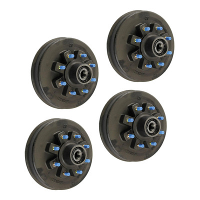 Lippert (4-Pack)  12" Threaded Hybrid Trailer Brake Hub - 8K, 8 on 6-1/2", 5/8" Studs - Heavy-Duty Trailer Component LIPKIT35I07