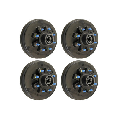 Lippert (4-Pack) 12000 lbs Threaded Idler Hub - 12,000- 8 on 6-1/2", 16-17-1/2" Wheels, 5/8" Studs, Oil - Heavy-Duty Trailer Component LIPKIT8F5D8