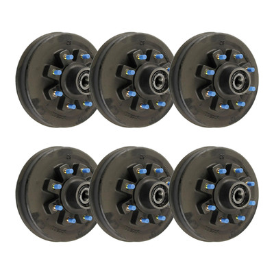 Lippert (6-Pack) 8K lbs Threaded Hybrid Hub - 8,000- 8 on 6-1/2", 17-1/2" Wheels, 5/8" Studs, Grease - Heavy-Duty Trailer Component LIPKITEHHIG