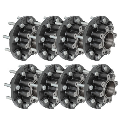 Lippert (8-Pack) 16K lbs Threaded Trailer Idler Hub - 16,000- 8 on 275 mm, 17-1/2" Wheels, M22 Studs - Heavy-Duty Trailer Component LIPKITIA09J