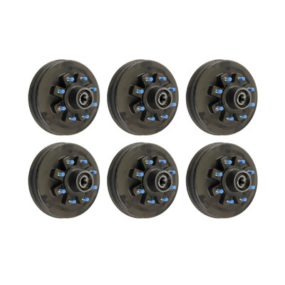 Lippert (6-Pack) 12000 lbs Threaded Idler Hub - 12,000- 8 on 6-1/2", 16-17-1/2" Wheels, 5/8" Studs, Oil - Heavy-Duty Trailer Component LIPKIT63A0B