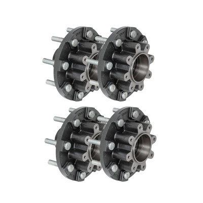 Lippert (4-Pack) 16K lbs Threaded Trailer Idler Hub - 16,000- 8 on 275 mm, 17-1/2" Wheels, M22 Studs - Heavy-Duty Trailer Component LIPKITC1052