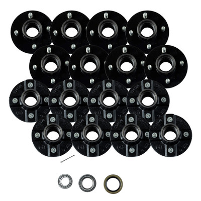 Lippert (8-Pack) 2200 lbs Idler Hub, 4 on 4.0" - 2,200 (with Bearing Cone Kit) - Heavy-Duty Trailer Component LIPKITE8AFC