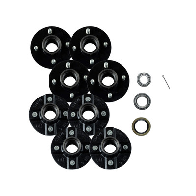 Lippert (4-Pack) 2200 lbs Idler Hub, 4 on 4.0" - 2,200 (with Bearing Cone Kit) - Heavy-Duty Trailer Component LIPKITEB00J