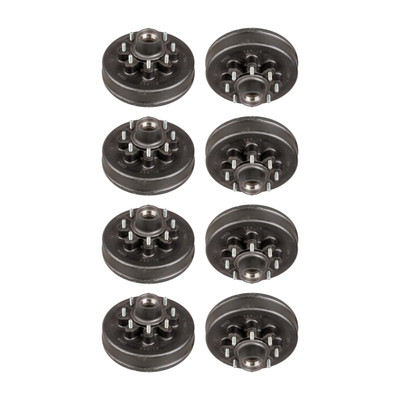 Lippert (8-Pack) 7K lbs 12" Brake Drum Hub Assembly for 7,000- Axle - 8 on 6.5",1/2" Stud - Heavy-Duty Trailer Component LIPKITGFC79