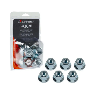 Lippert (6-Pack) 2200 lbs Idler Hub Assembly, 5 on 4.5"; 5.5" Hub Flange - 2,200 (Fully Assembled) - Heavy-Duty Trailer Component LIPKITI5FFJ