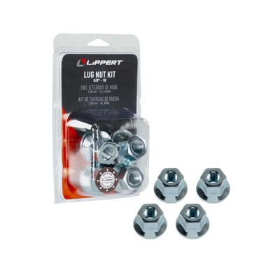 Lippert (4-Pack) 2200 lbs Idler Hub Assembly, 5 on 4.5"; 5.5" Hub Flange - 2,200 (Fully Assembled) - Heavy-Duty Trailer Component LIPKITFDGJF