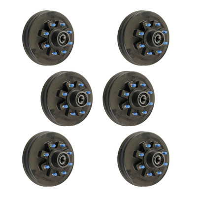 Lippert (6-Pack)  12" Threaded Hybrid Trailer Brake Hub - 8K, 8 on 6-1/2", 5/8" Studs - Heavy-Duty Trailer Component LIPKITA734J