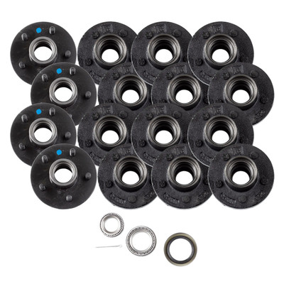 Lippert (8-Pack) 3500 lbs Idler Hub, 5 on 4.5" - 3,500 (with Bearing Cone Kit) - Heavy-Duty Trailer Component LIPKIT9A879
