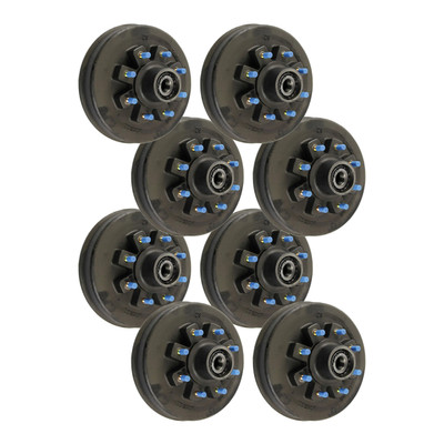 Lippert (8-Pack) 8K lbs Threaded Hybrid Hub - 8,000- 8 on 6-1/2", 17-1/2" Wheels, 5/8" Studs, Grease - Heavy-Duty Trailer Component