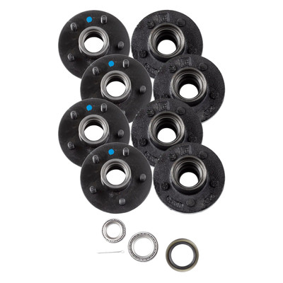 Lippert (4-Pack) 3500 lbs Idler Hub, 5 on 4.5" - 3,500 (with Bearing Cone Kit) - Heavy-Duty Trailer Component LIPKIT7AGCC