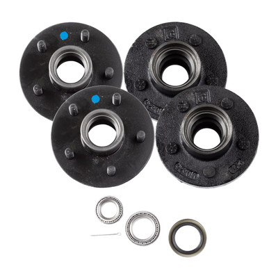 Lippert (2-Pack) 3500 lbs Idler Hub, 5 on 4.5" - 3,500 (with Bearing Cone Kit) - Heavy-Duty Trailer Component