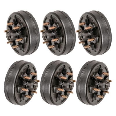 Lippert (6-Pack) 4400 lbs 10" Brake Hub, 6 on 5.5"; 1/2" Stud - 4,400 - Heavy-Duty Trailer Component LIPKITEF11I