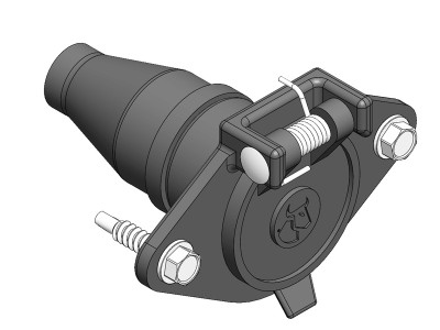 BlueOx Kit, 6Pin Connector Blk Plastic, Qty 5 BX88385
