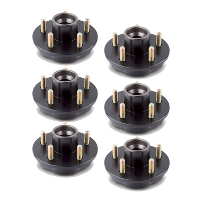 Lippert (6-Pack) 3500 lbs Idler Hub for 3,500- Axle - 5 on 4.5", 1/2" Stud - Heavy-Duty Trailer Component LIPKITJBH4F