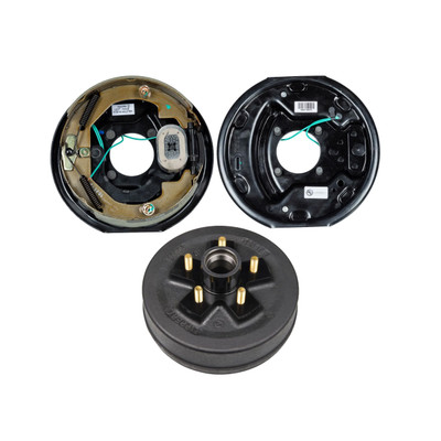 Lippert 10" 3,500 lb Trailer Brake Kit – 1 Trailer Brake Hub (5 on 4.5", 1/2" Stud) with 1 Left Electric Brake Assembly (10" x 2.25")