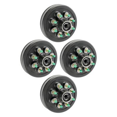 Lippert (4-Pack) 8K lbs. 12" Threaded Hybrid Trailer Brake Hub, 8 on 6-1/2", 9/16" Studs, Oil - Heavy-Duty Trailer Component