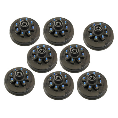 Lippert (8-Pack) 12000 lbs Brake Drum Hub Assembly for 12,000- Axle 8 on 6.5", 5/8" Stud - Heavy-Duty Trailer Component LIPKIT46CFE