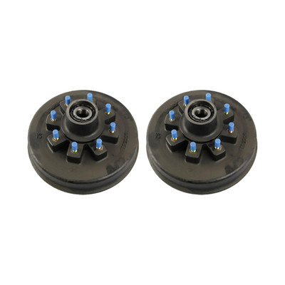Lippert (2-Pack) 8K lbs Brake Drum Hub Assembly for 8,000- Hybrid Axle - 8 on 6.5", 5/8" Stud - Heavy-Duty Trailer Component LIPKIT9JE39