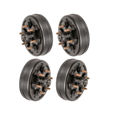 Lippert (4-Pack) 4400 lbs 10" Brake Hub, 6 on 5.5"; 1/2" Stud - 4,400 - Heavy-Duty Trailer Component LIPKIT580H9