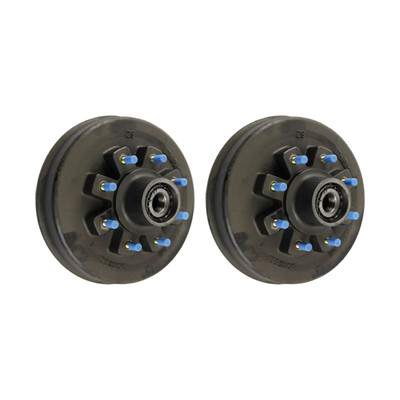 Lippert (2-Pack) 8K lbs RV Brake Hub Assembly, 8 on 6.5", 5/8", 8,000 - Heavy-Duty Trailer Component
