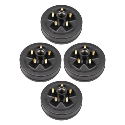 Lippert (4-Pack) 3500 lbs 10" Trailer Brake Hub Assembly - 3,500- 5 on 4-1/2", 1/2" Studs - Heavy-Duty Trailer Component