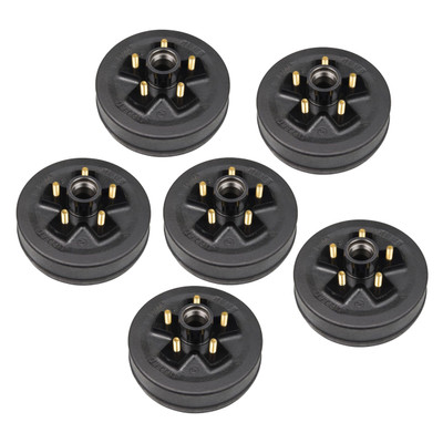 Lippert (6-Pack) 3500 lbs 10" Trailer Brake Hub Assembly - 3,500- 5 on 4-1/2", 1/2" Studs - Heavy-Duty Trailer Component LIPKIT72836