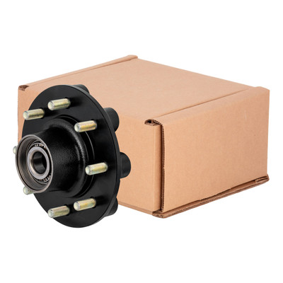 Lippert Threaded Trailer Idler Hub - 8K, 8 on 6-1/2", 16-17-1/2" Wheel, 9/16" Studs, Oil 674748