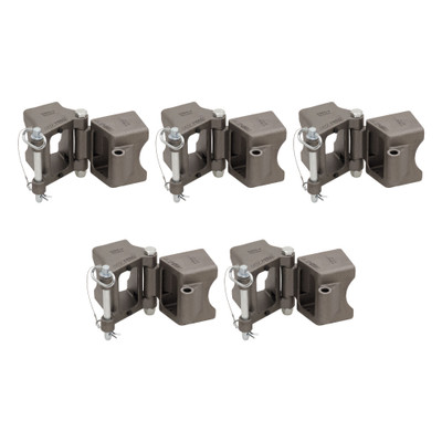 Fulton (5-Pack) Fold-Away Hinge Kit, Weld On, 9,000 lbs. Capacity, 3 Inch x 5 Inch
