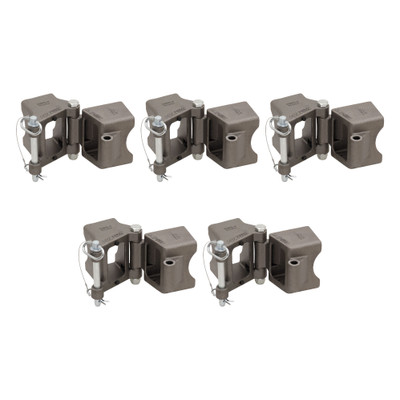 Fulton (5-Pack) Fold-Away Hinge Kit, Weld On, 7,500 lbs. Capacity, 3 Inch x 4 Inch