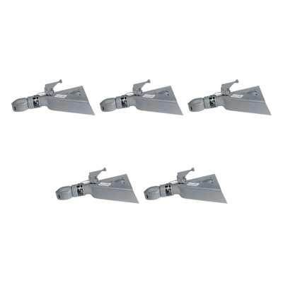 BULLDOG (5-Pack) Collar-Lok A-Frame Coupler, 2-5/16 Inch Diameter, High Profile Latch, 12,500 lbs. Capacity, Gray
