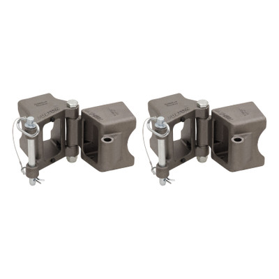 Fulton (2-Pack) Fold-Away Hinge Kit, Weld On, 7,500 lbs. Capacity, 3 Inch x 4 Inch