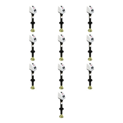 BULLDOG (10-Pack) Powered Trailer Jack, A-Frame, 3,500 lbs. Lift Capacity, Bolt-On, 14 Inch Travel, White Cover