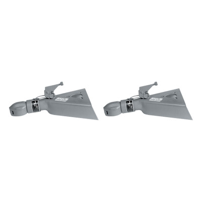 BULLDOG (2-Pack) Collar-Lok A-Frame Coupler, 2-5/16 Inch Diameter, High Profile Latch, 12,500 lbs. Capacity, Gray