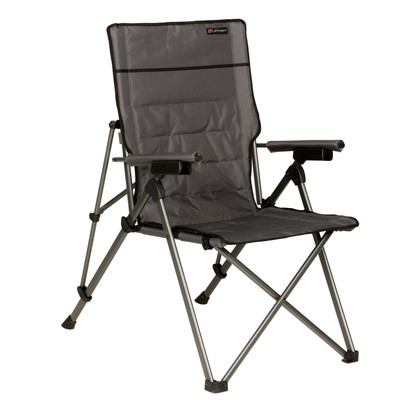 Lippert Sun Soaker Reclining Camping Chair - Dark Grey
