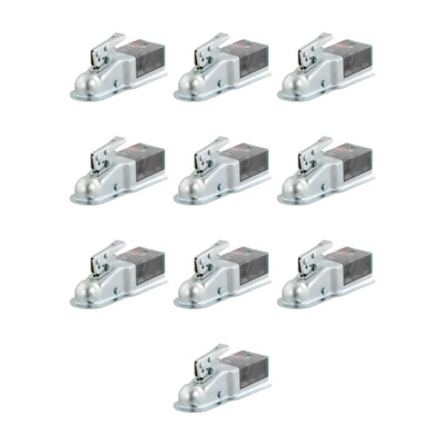 CURT (10-Pack) 2" Straight-Tongue Coupler with Posi-Lock (3" Channel, 5,000 lbs, Zinc)
