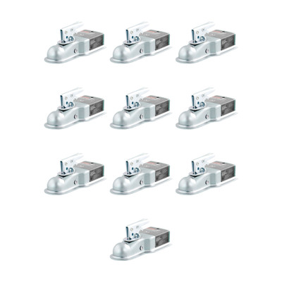 CURT (10-Pack) 1-7/8" Straight-Tongue Coupler with Posi-Lock (3" Channel, 2,000 lbs, Zinc)