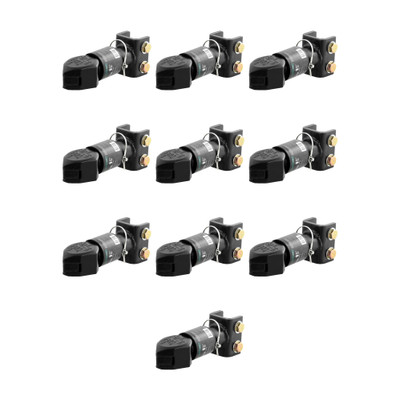 CURT (10-Pack) 2-5/16" Channel-Mount Coupler with Sleeve-Lock (12,500 lbs, Black)