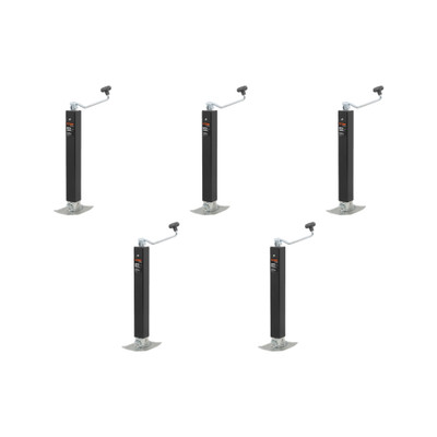 CURT (5-Pack) Direct-Weld Square Jack with Top Handle (8,000 lbs, 15" Travel)
