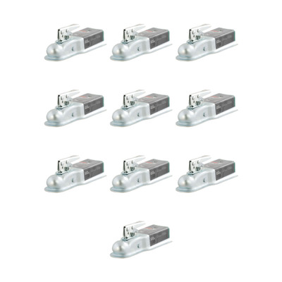 CURT (10-Pack) 2" Straight-Tongue Coupler with Posi-Lock (3" Channel, 3,500 lbs, Zinc)